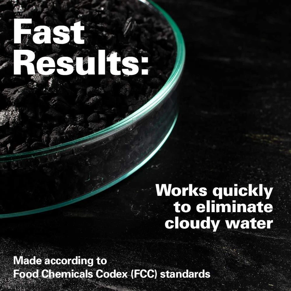 Crystal Cal Carbón Activado - Tarro Pequeño Carbón Activado para Acuarios y... Foto 2 de 4