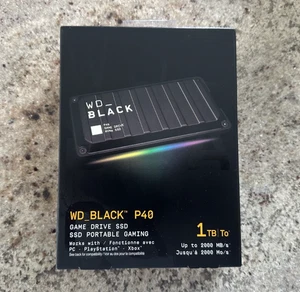 WD BLACK 1TB P40 Lecteur de jeu SSD Externe Solid State Drive WDBAWY0010BBKWESN neuf
