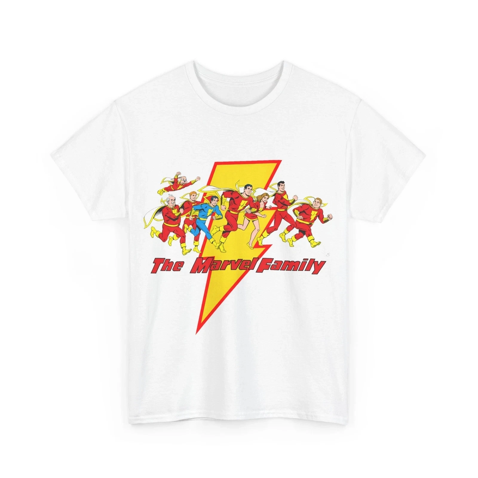 Marvel Family T-Shirt - Shazam - DC Comics - Mary Marvel, Hoppy the Marvel Bunny