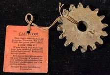 Orig Nos 1912 Model T 2301 Speedometer Fiber Pinion Gear W Tag Stewart-warner