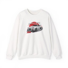 Nissan Skyline GT-R R34 Drift Illustration Sweatshirt  JDM Racing Graphic