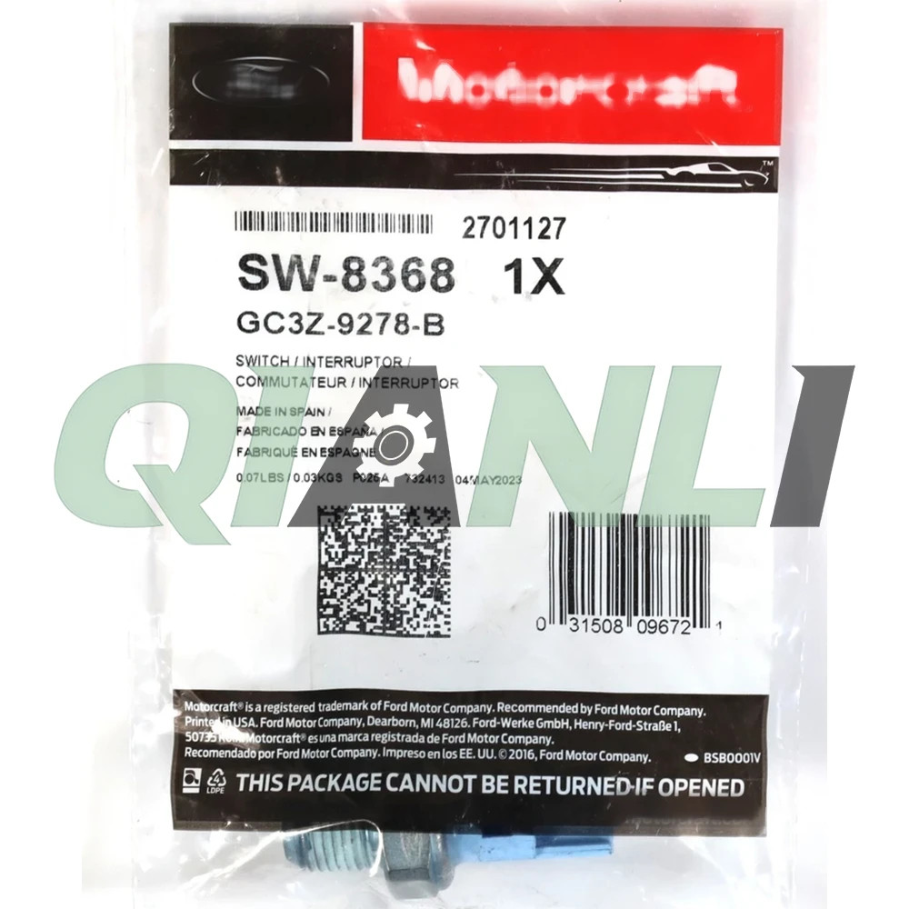 Genuine Ford Motorcraft SW-8368 / GC3Z-9278-B Engine Oil Pressure Sending Unit