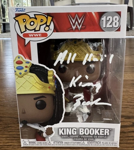 WWE King Booker Autographed Funko Pop