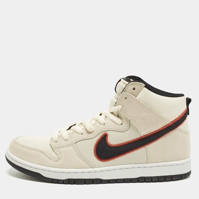 Nike SB Dunk Pro PRM San Francisco Giants Size 46 Beige Canvas and Suede High