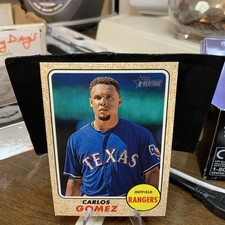 2017 Topps Heritage #335 Carlos Gomez Texas Rangers