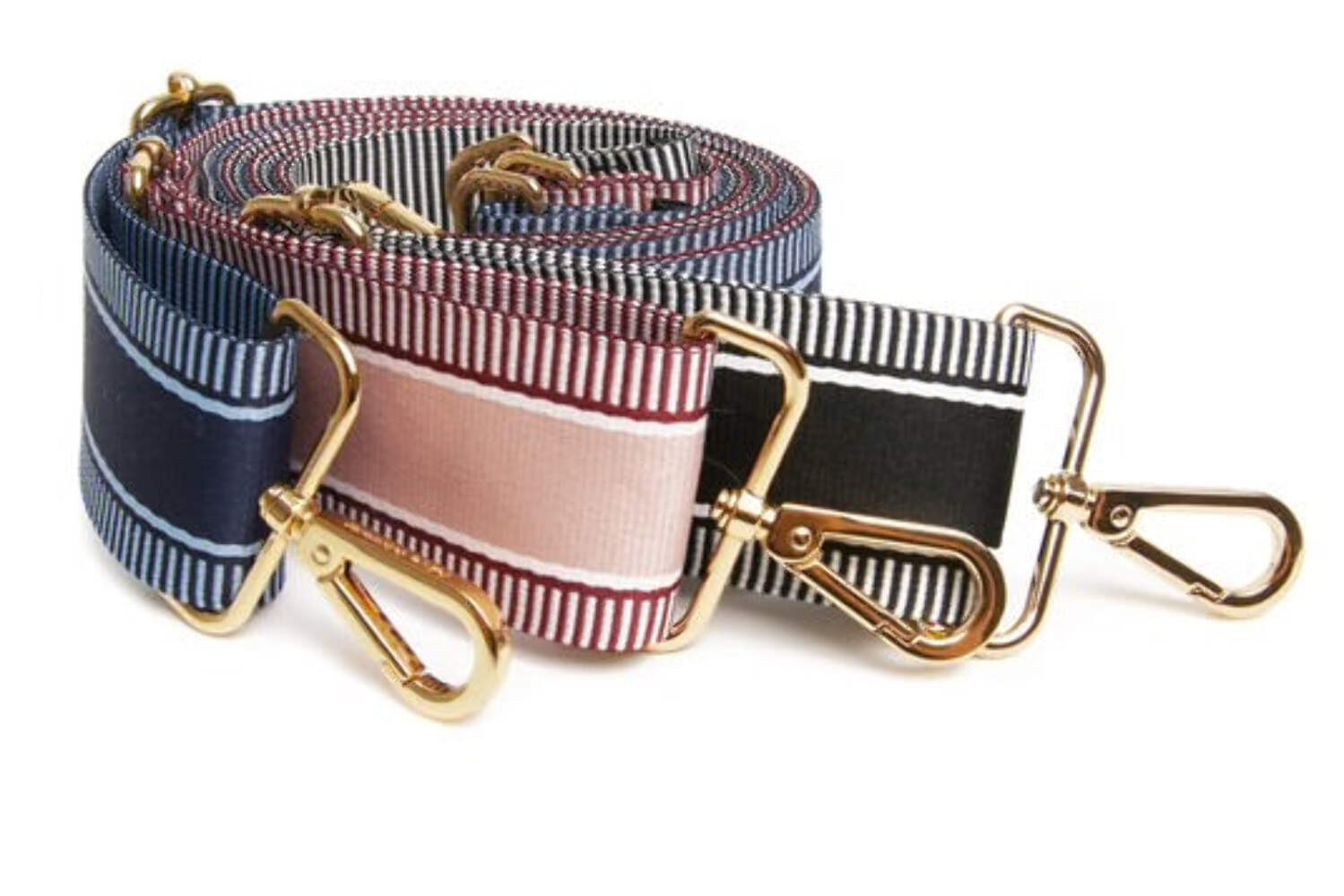 Alice Wheeler London Navy Stripe Handbag Shoulder Strap