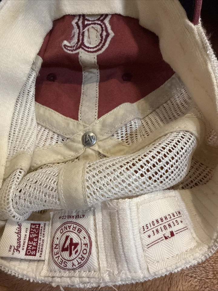 Boston Red Sox 47 Marca Mediana/Grande Gorra Ajustada Fábrica MLB Béisbol Foto 3 de 4