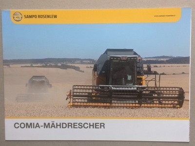 SAMPO ROSENLEW Baureihe COMIA Mähdrescher Prospekt Traktor Bulldog Schlepper