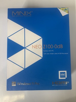 MINIX NEO Z100-0DB Fanless mini pc Intel N100 16G DDR4 512G WIFI6 Win11 pro pc