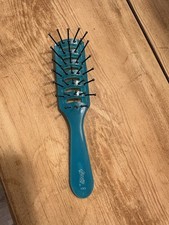 Vintage Goody USA Blue Vented Styling Hair Brush Ball Tipped 5.75  