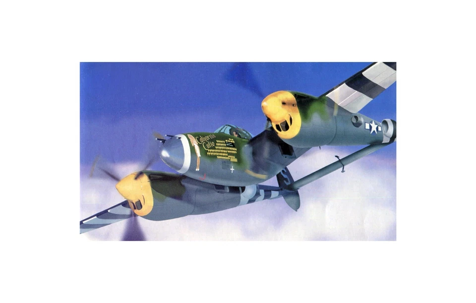 1/48 Franklin Mint B11B612, P-38J “California Cutie”, 1st Lt. Richard Loehnert   - Image 2 of 4