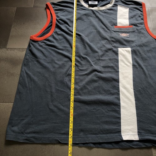 Vintage Umbro Sleeveless Vest Retro Sportswear Tank Gym Workout Top Men’s XL - Picture 6 of 11