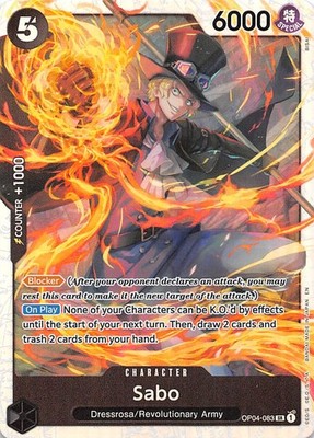 Sabo Foil OP04-083 PRB-02 The Best One Piece | eBay