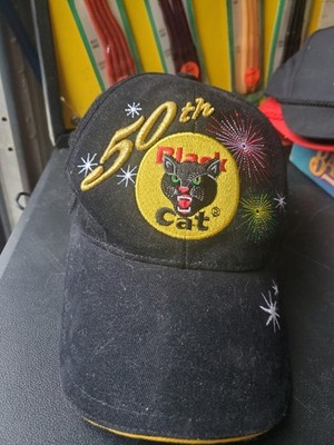 Db9 50th Anniversary Black Cat Firework Adjustable Strap Back Hat/Cap