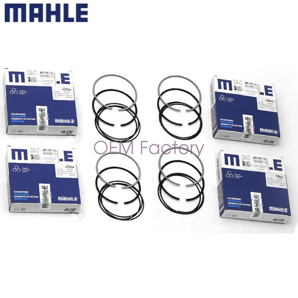 1257594453 4 pcs OEM MAHLE Piston Rings STD Φ84mm for BMW 328i 2012-2016 2.0L Foto 2 de 3
