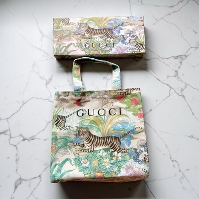 Gucci Beauty Tian Tiger Mini Canvas Tote Bag GWP New With Box
