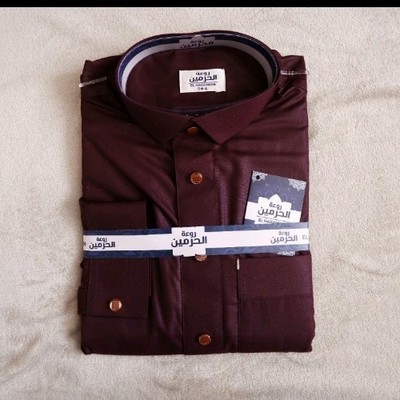 Al Harameen Saudi Style Halsband Herren Thobe Jubba Ramadan Eid Muslim