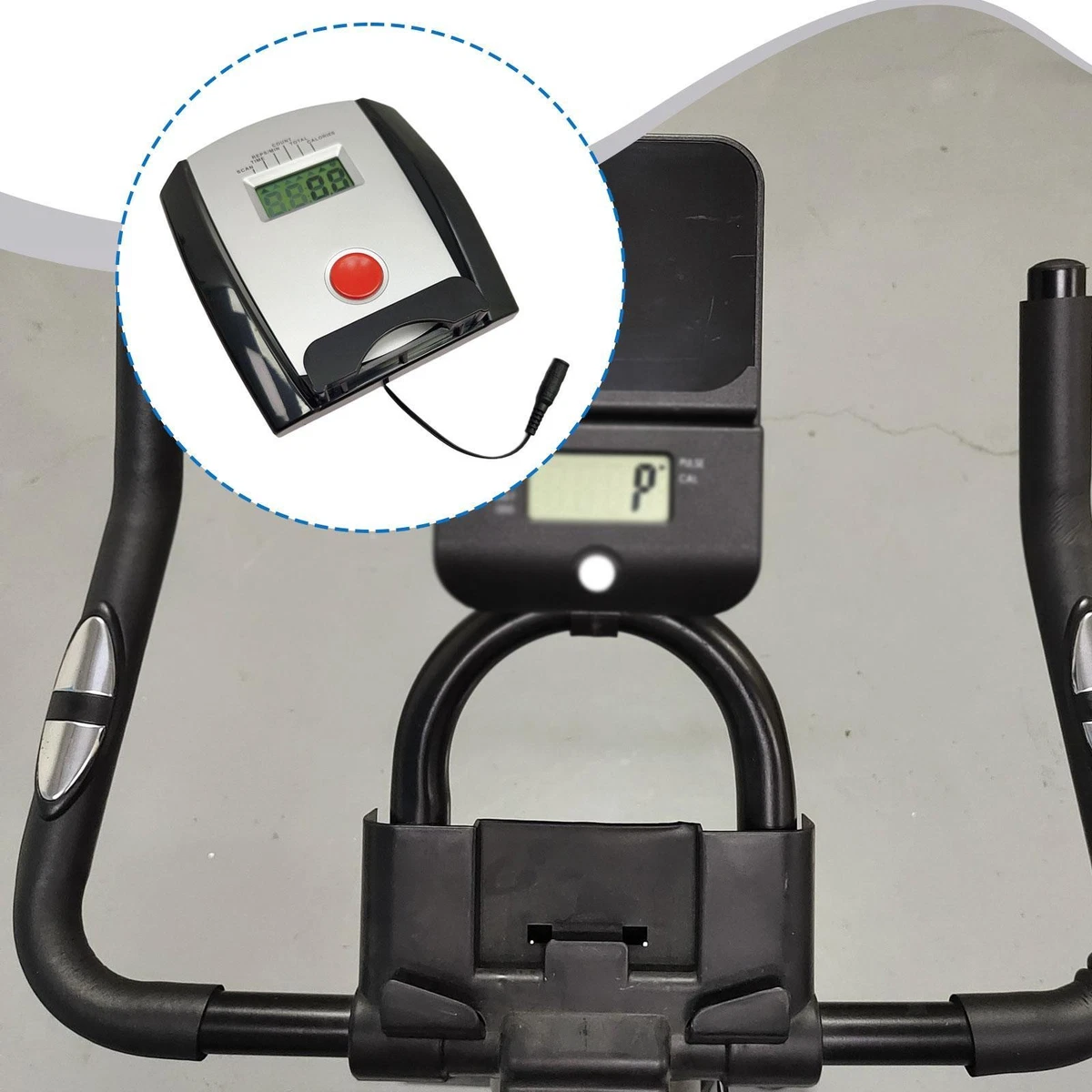 Compteur LCD Pour Vélo D'appartement - Vitesse, Distance, Calories, RPM, Connexion APP, 2 Piles AA