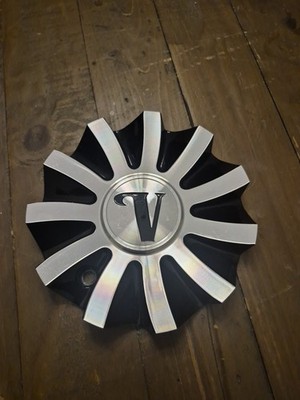 Velocity VW21 Black And Machined Wheel Center Cap CSVW21-1A