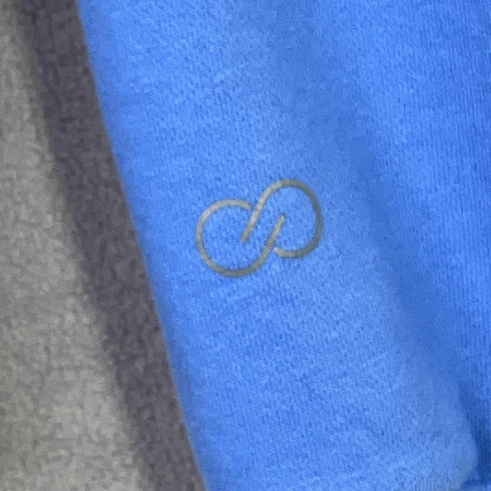 Moletom Calia Feminino Médio Azul Gola Alta Pulôver Manga Longa Mistura de Algodão - Imagem 3 de 4