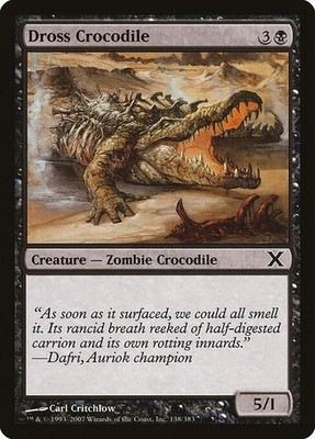 TCG - Played Dross Crocodile 138 C 10E 10th Edition