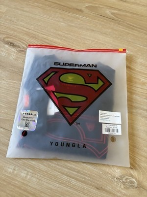 YOUNGLA 4117 SUPERMAN COMPRESSION T-SHIRT - SCHWARZ/ROT - XLARGE *VERSANDFERTIG*  