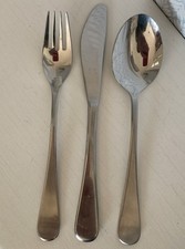 BSF Bahia Edelstahl 18/8 matt Menübesteck 3tlg.  Gabel Messer Löffel