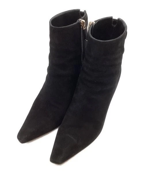 Chaussures femme Christian Dior logo CD daim noir pointure 34 1/2 D