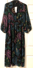 ZARA 2023 LONG PRINTED DRESS MULTICOLOURED ~ SIZE M ~ 9150/307