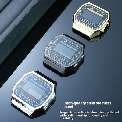 For Casio 3289 A-168 Stainless Steel Watch Case Modified A168