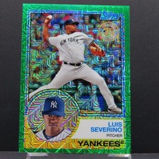 Luis Severino 2018 Topps 1983 35th Anniversary Green Refractor SN/99 #25 Yankees