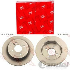 2X TRW BREMSSCHEIBEN 262mm VOLL HINTEN PASSEND FÜR HYUNDAI ACCENT BAYON I20