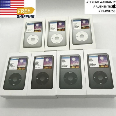 🎃NEW Apple iPod Classic 7th Generation Black/Silver 160GB MP3