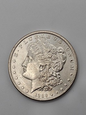 1889 No Mint Mark Silver Dollar Nice Luster Obverse
