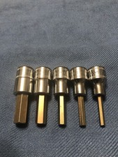Snap-on Tools 5pcs 38 Metric Allen Hex Bit Socket Set Fam 4mm -10mm Sockets
