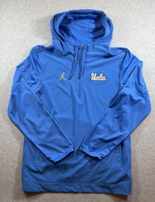 Jordan UCLA Bruins NCAA Blue Hooded Jacket Windbreaker, Men's Size S