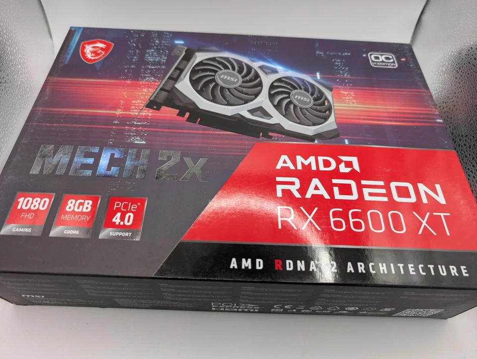AMD Radeon RX 6600 XT MSI MECH 2X OC 8 GB GDDR6 Carte Graphique - Photo 2/4