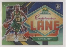 2020 Donruss Optic Express Lane Lime Green Prizm 37/149 Gary Payton #15 HOF 06y2