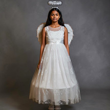 Girls Premium Princess Angel Costume Size M 8/10
