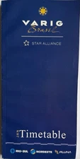 Varig Airlines Timetable - Jan 1998
