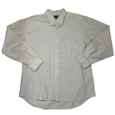 Vtg 70s Wrangler Button Down Shirt Mens XL Light Blue USA Made Western Cotton