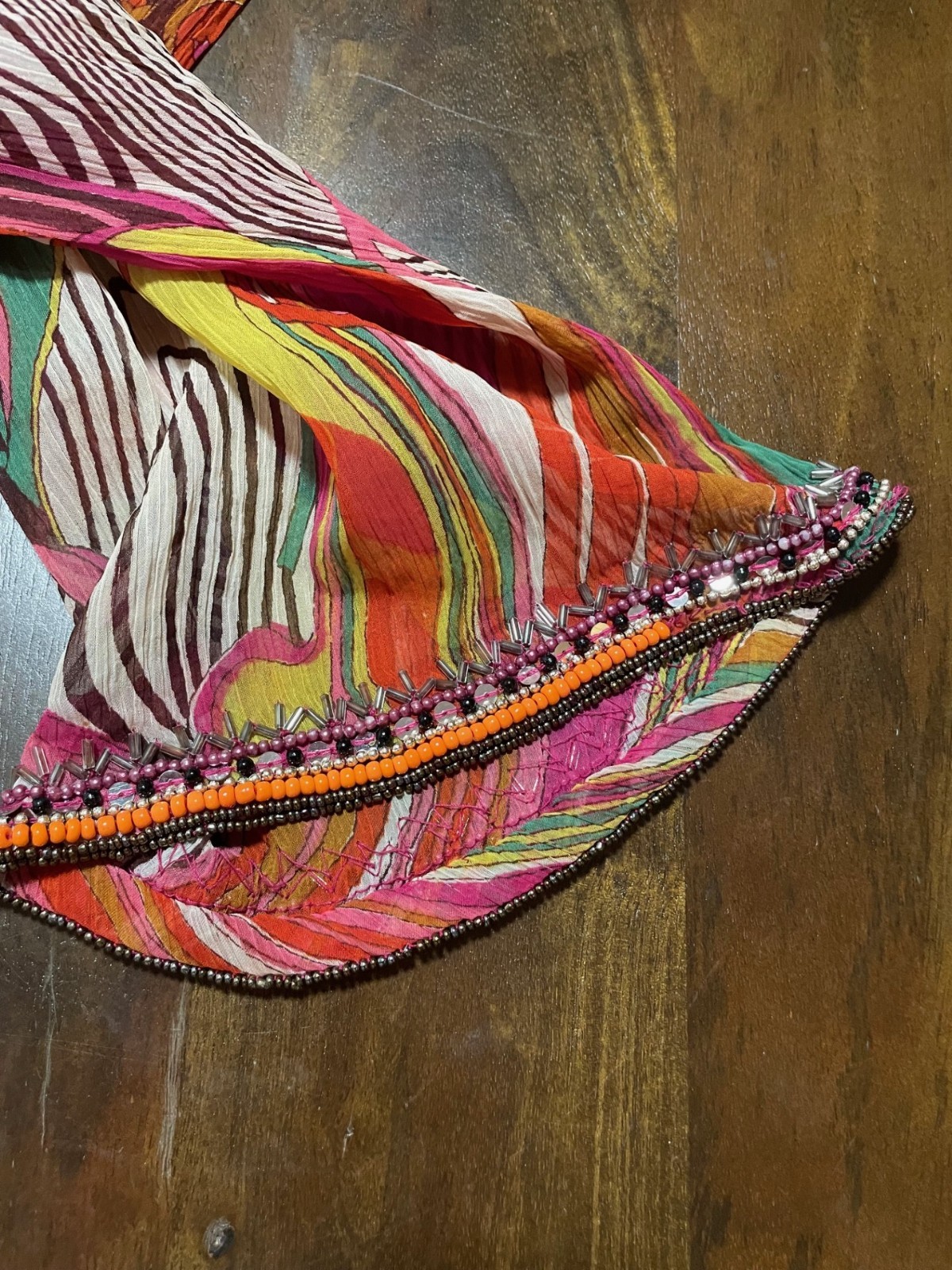 Solitaire 60s throwback psychedelic print dashiki… - image 4