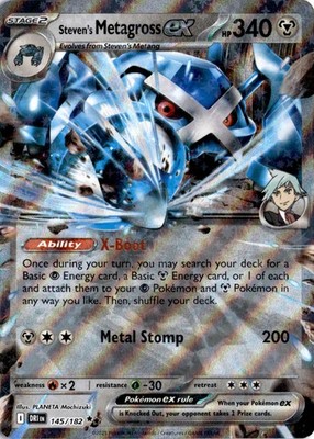 Steven's Metagross ex Double Rare SV10: Destined Rivals 145/182 NM