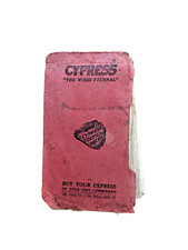 Vintage Zypresse Taschenbibliothek Zimmermann Bauernhof Pläne ausklappbarer Bauplan