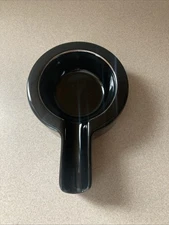 Cigar Ashtrays: Don Salvatore Single Cigar Ashtray (Black Ceramic)