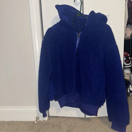 UNDERCOVER Felpa con cappuccio Victoria Secret Sherpa in pile taglia media