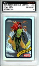 2025 TOPPS CHROME MARVEL #94 REFRACTOR JEAN GREY VGC GEM MINT 10 TR15