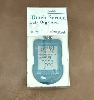 Vintage RadioShack Touch Screen Data Organizer Keychain 65-793