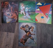 RARE   Mead ACTION Sports Themed Folders 1980s Vintage