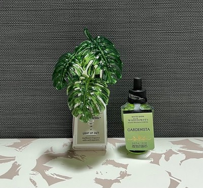 Bath & Body Works Monstera Leaf Leaves Wallflowers Plugin & Gardenista Refill